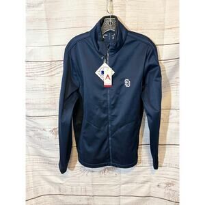 San Diego Padres Antigua Men’s Golf Jacket | Navy | Size M | MLB Licensed